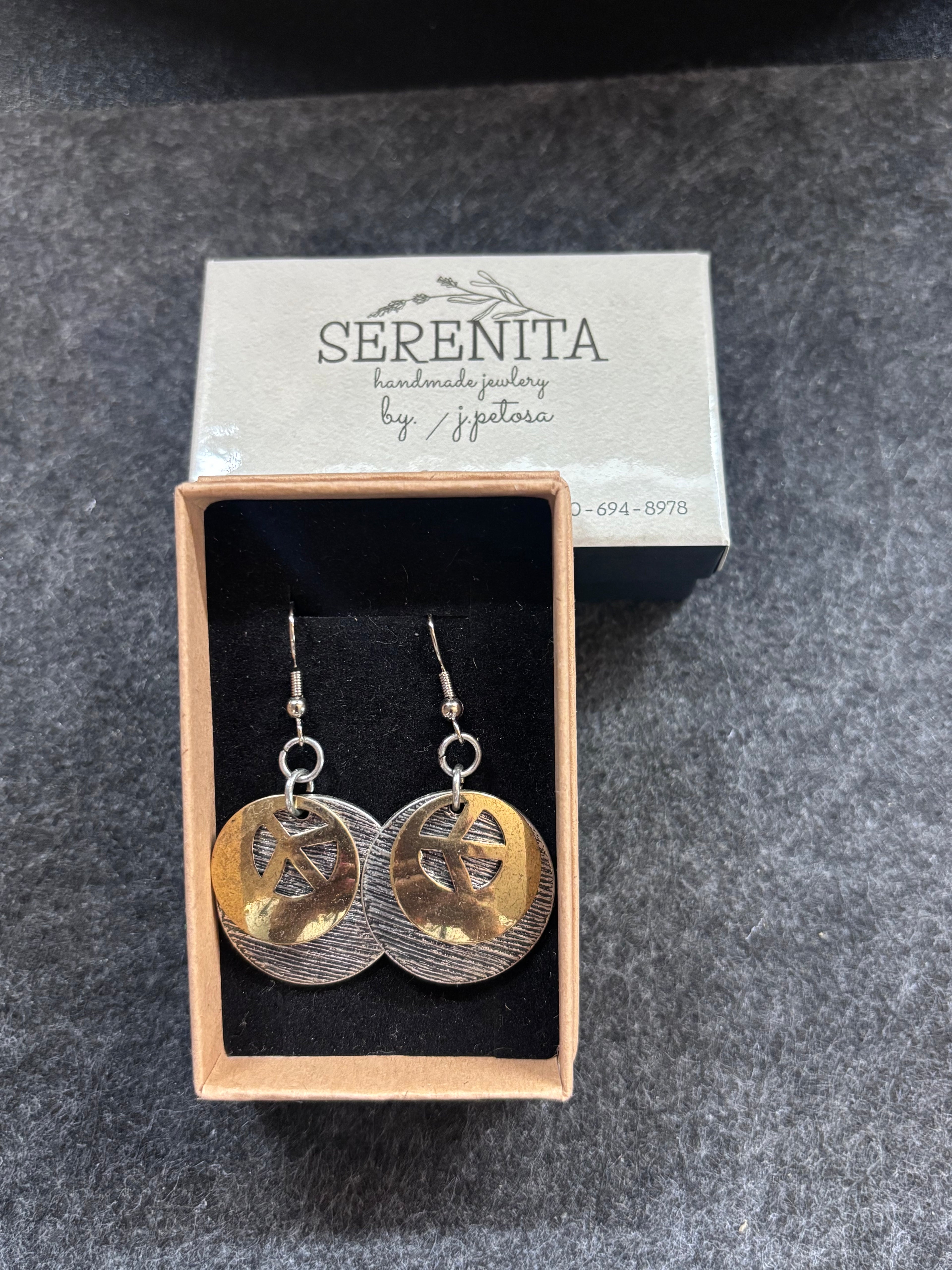 Silver & gold tone earrings