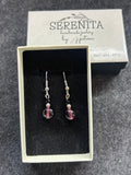 Beautiful purple earrings