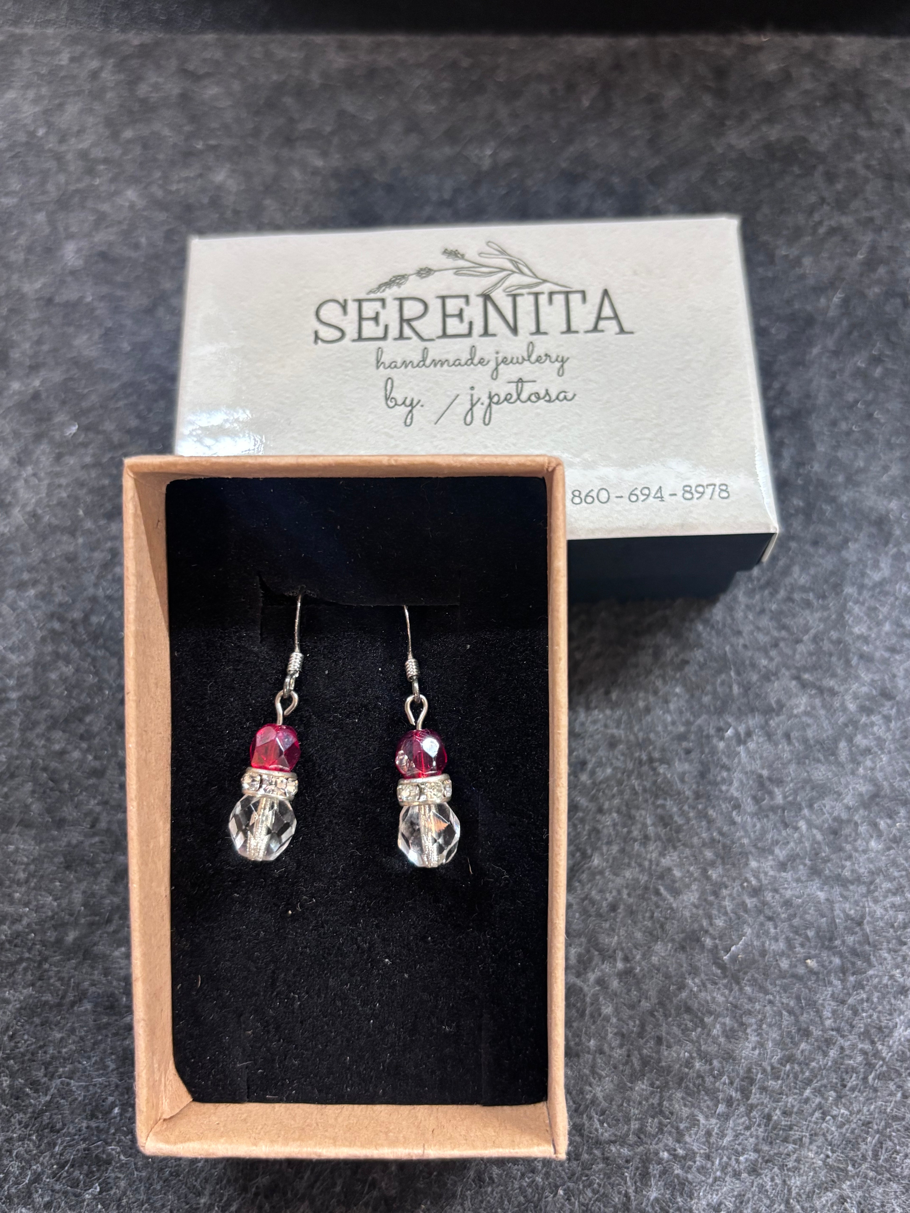 “Snowman” earrings