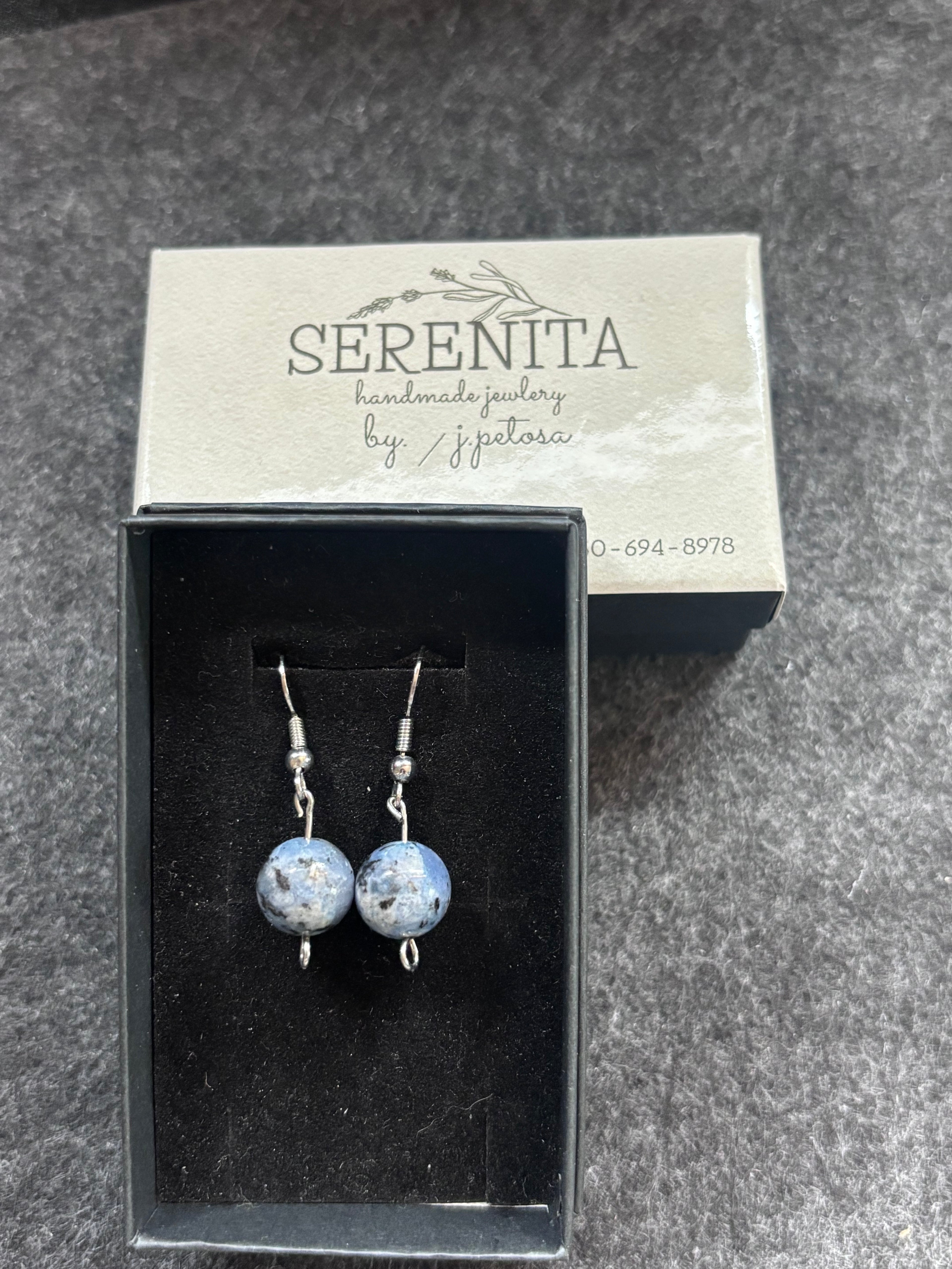 Beautiful blue earrings