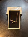 Gold Virgo necklace