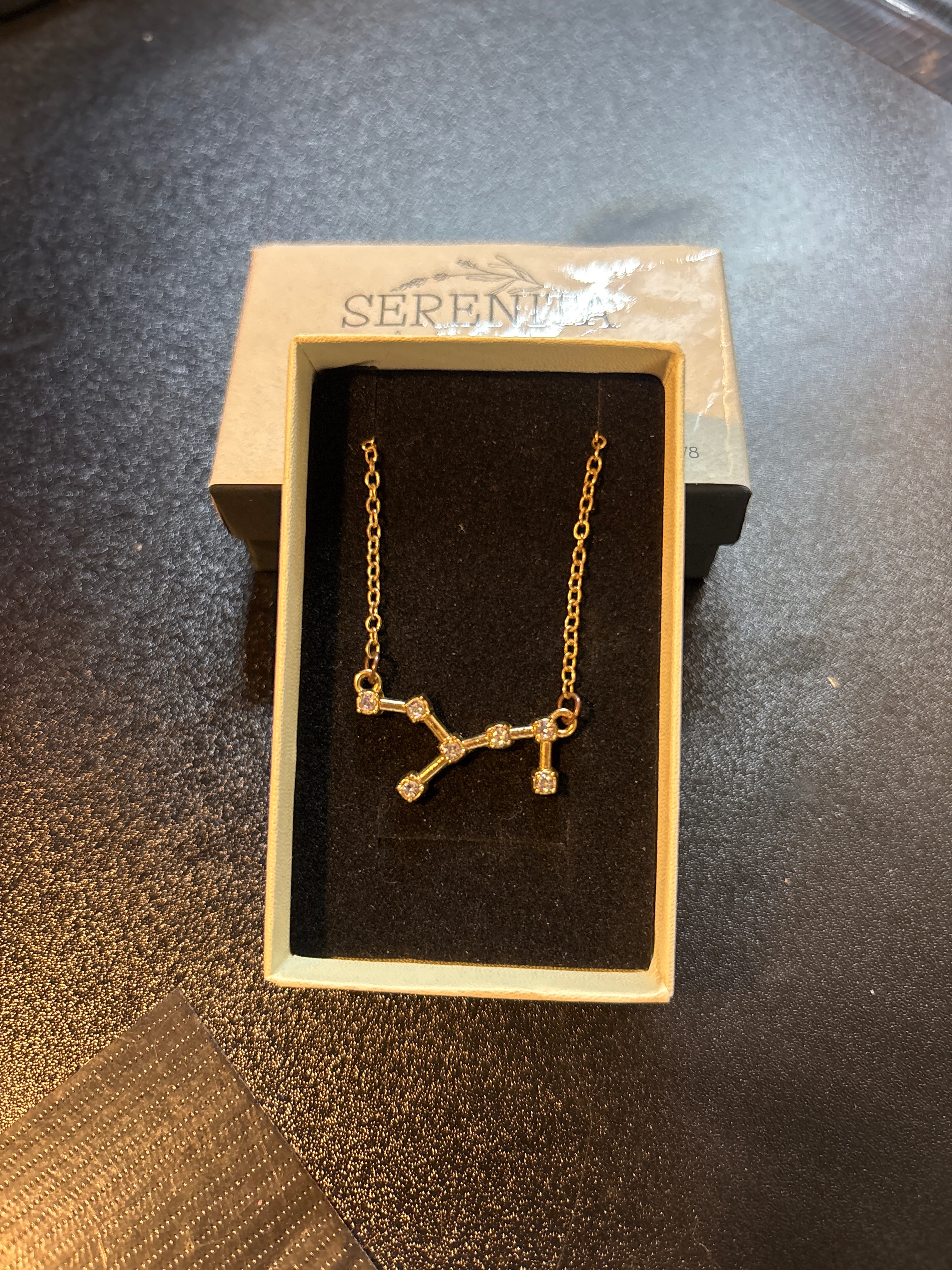 Gold Virgo necklace