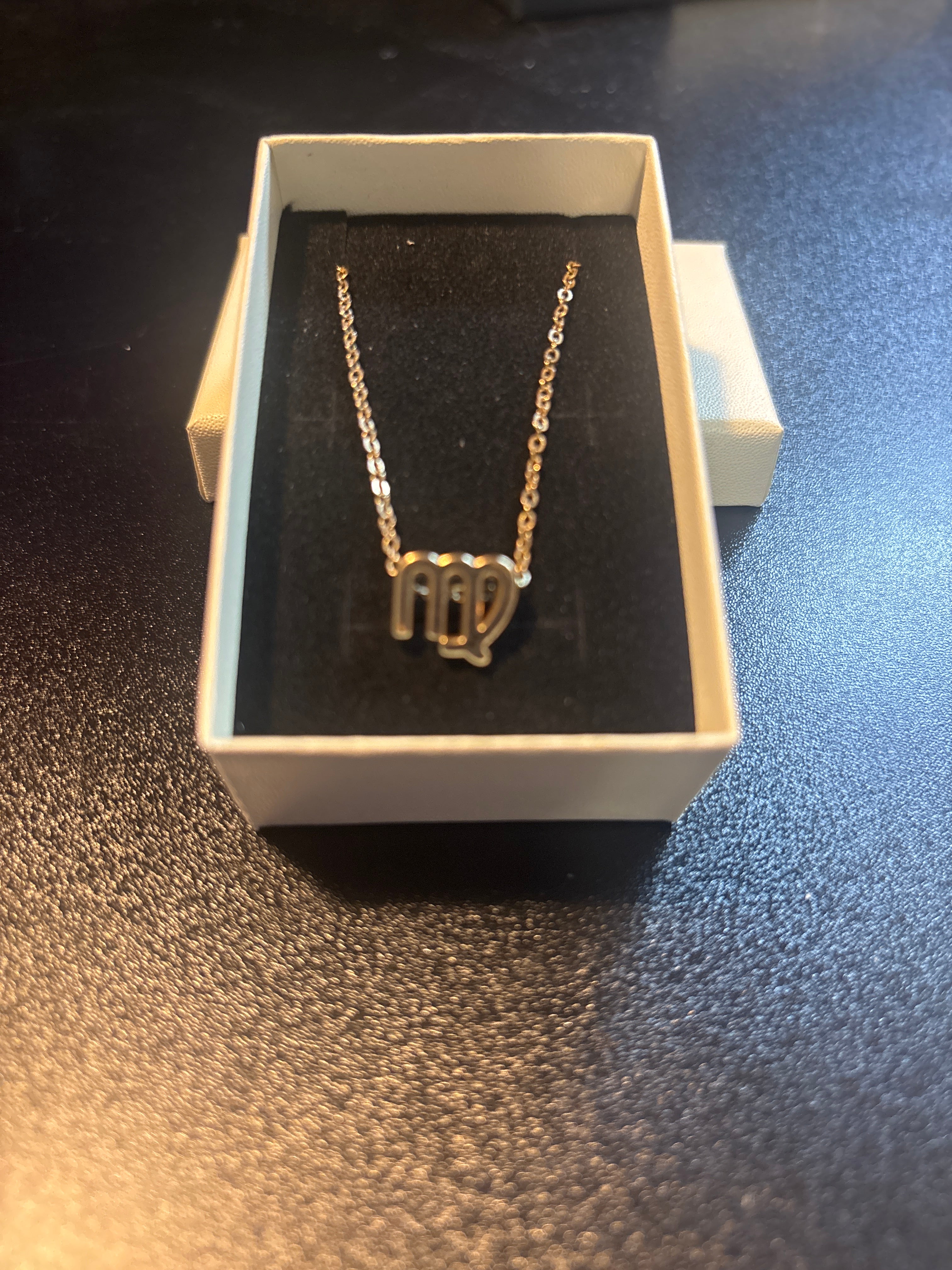 Gold Virgo necklace