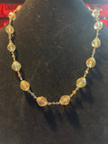 Silver tone necklace