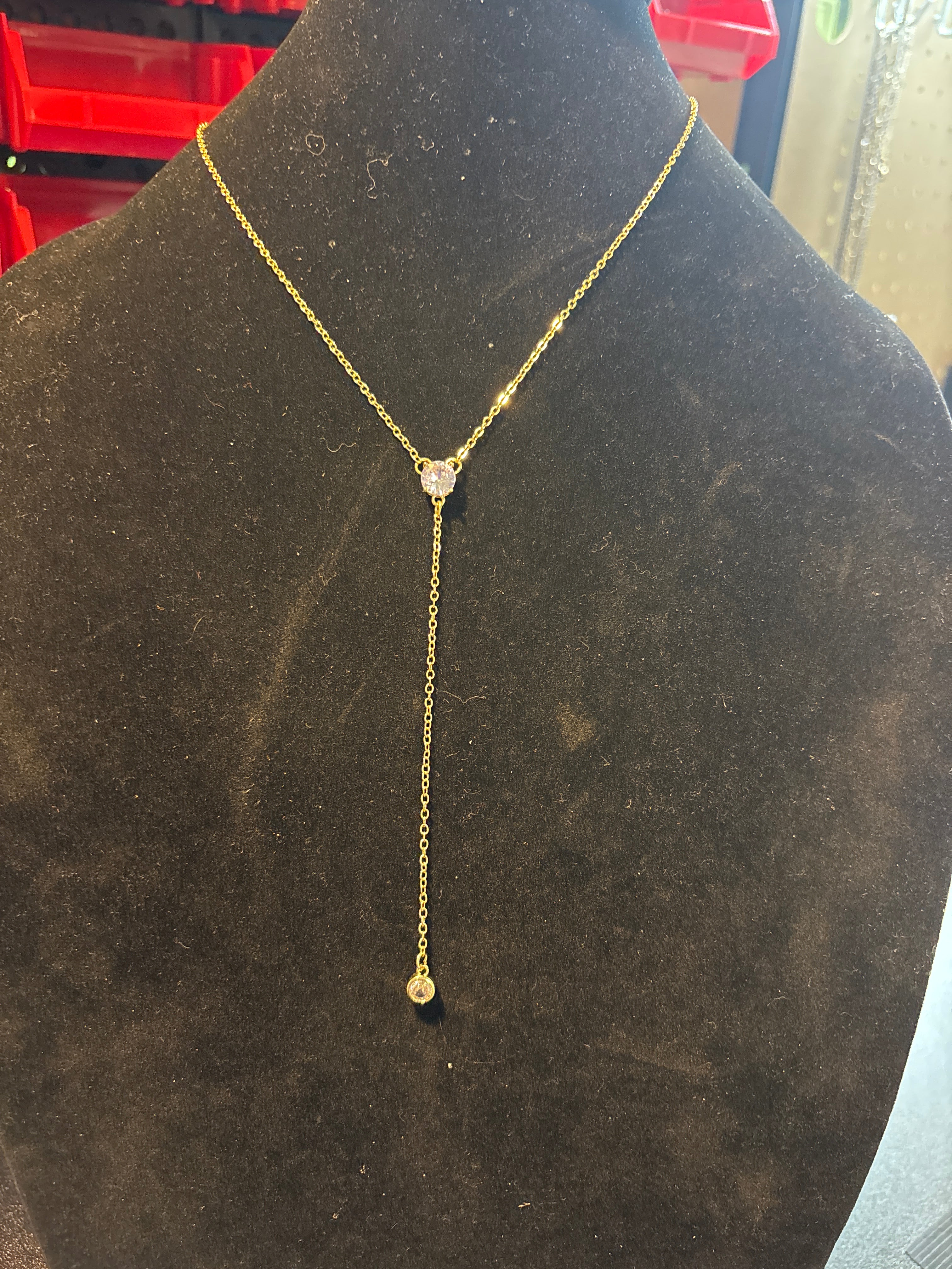 Jenny and Jude gold tone necklace
