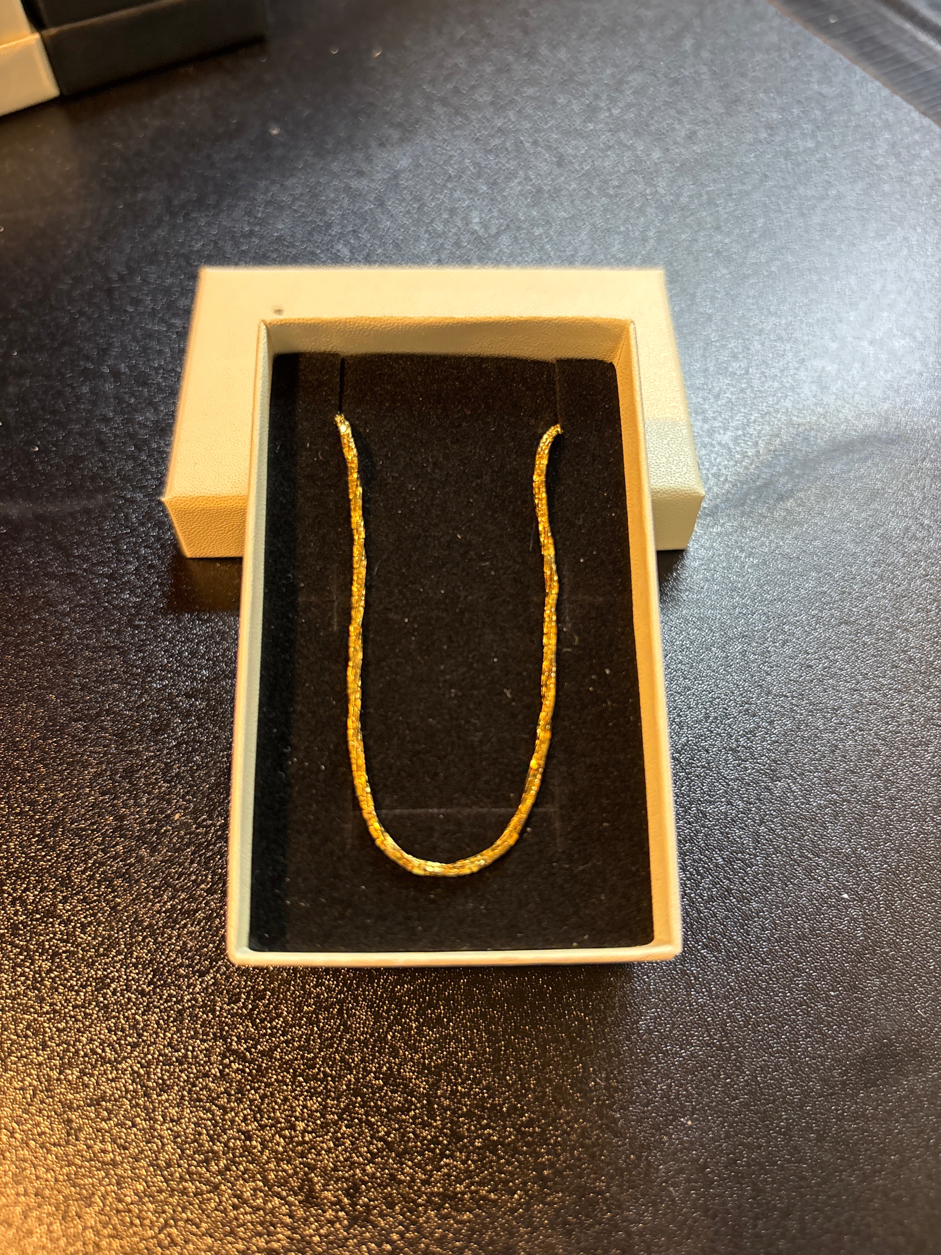 Gold chain necklace